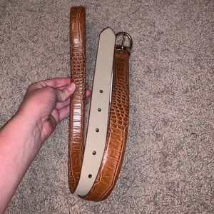 Target Accessories - Cognac snakeskin belt Target Accessories - Cognac snakeskin belt
